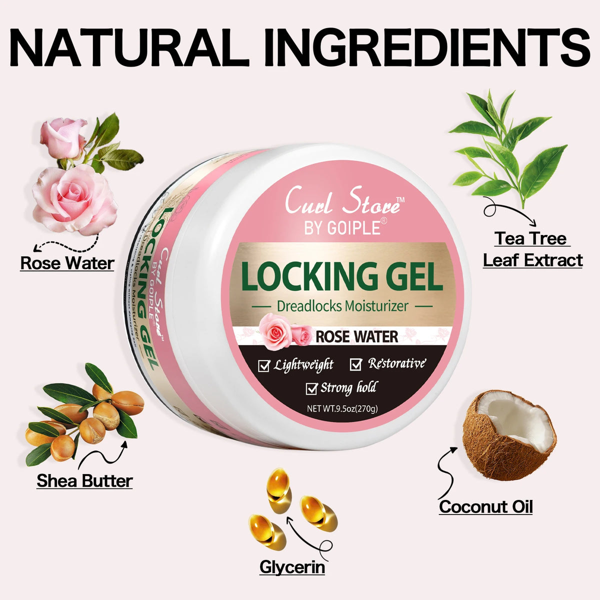Goiple Strong Hold Locking Gel For Dreadlocks And Braids