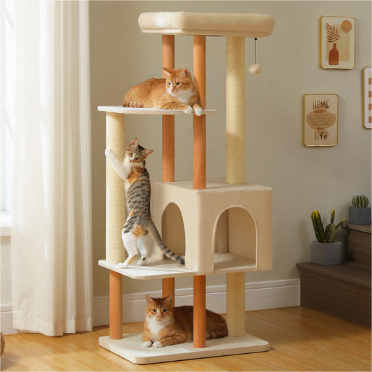 PAWZ Road Indoor Cat Tree With Sisal Scratching Posts