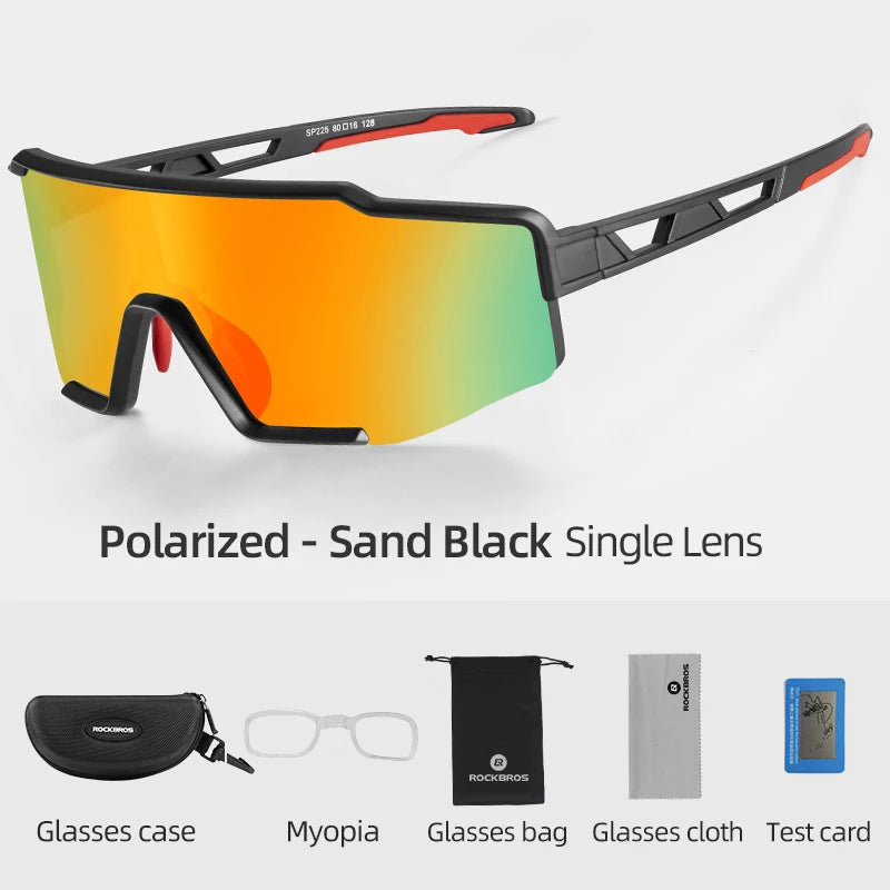 Rockbros Photochromic Polarized Cycling Sunglasses UV Protection Sport Eyewear