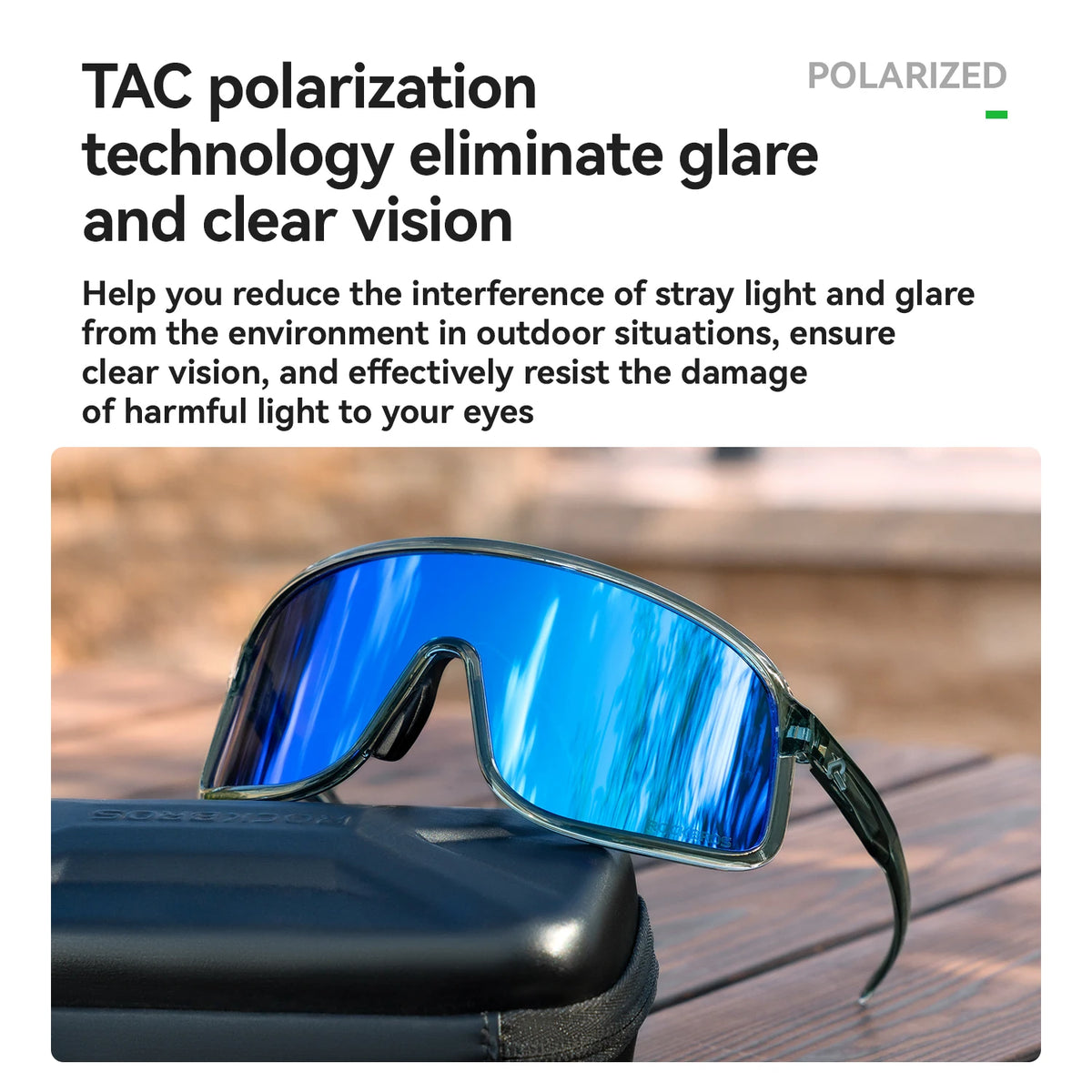 Rockbros Polarized Cycling Sunglasses UV400 Outdoor Sports Eyewear