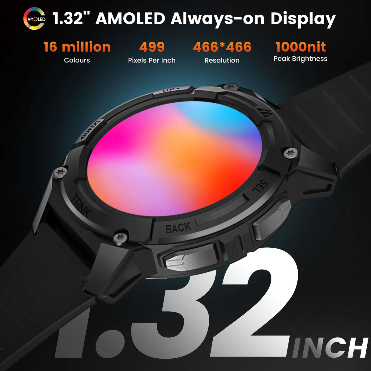 Kospet Tank S2 Gps Smartwatch With Amoled Screen And Waterproof Features