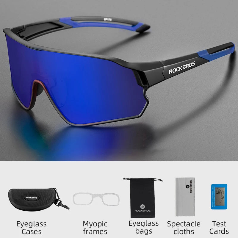 Rockbros Polarized Cycling Glasses Ultralight UV400 Sport Sunglasses