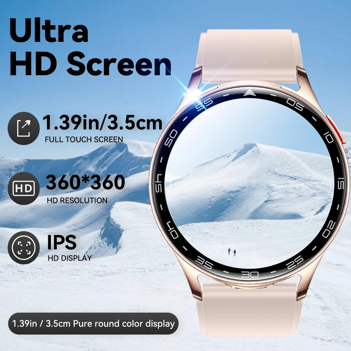 Eigiis Smart Watch With Hidden Earbuds And Fitness Tracker