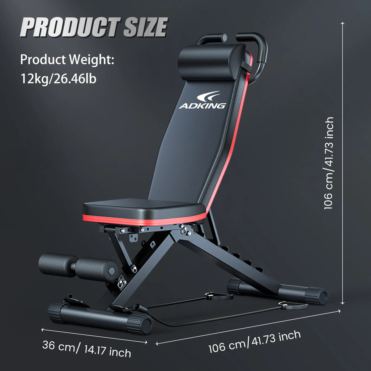 Adjustable Foldable Dumbbell Weight Bench For Full Body Workout