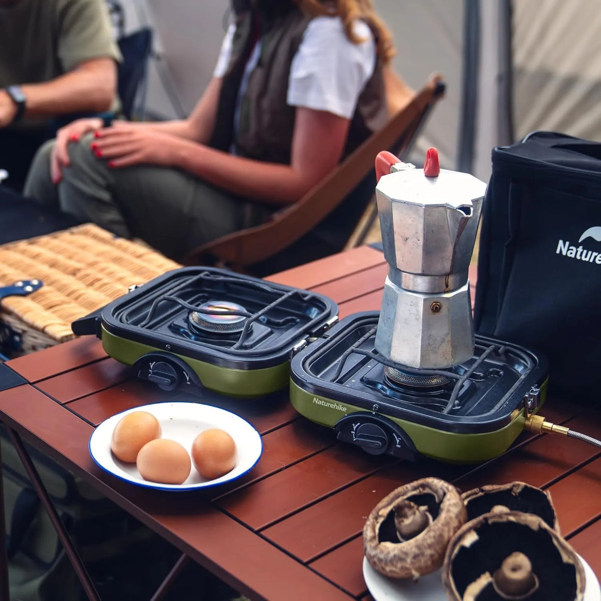 Naturehike Portable Folding Two Burner Propane Camping Stove