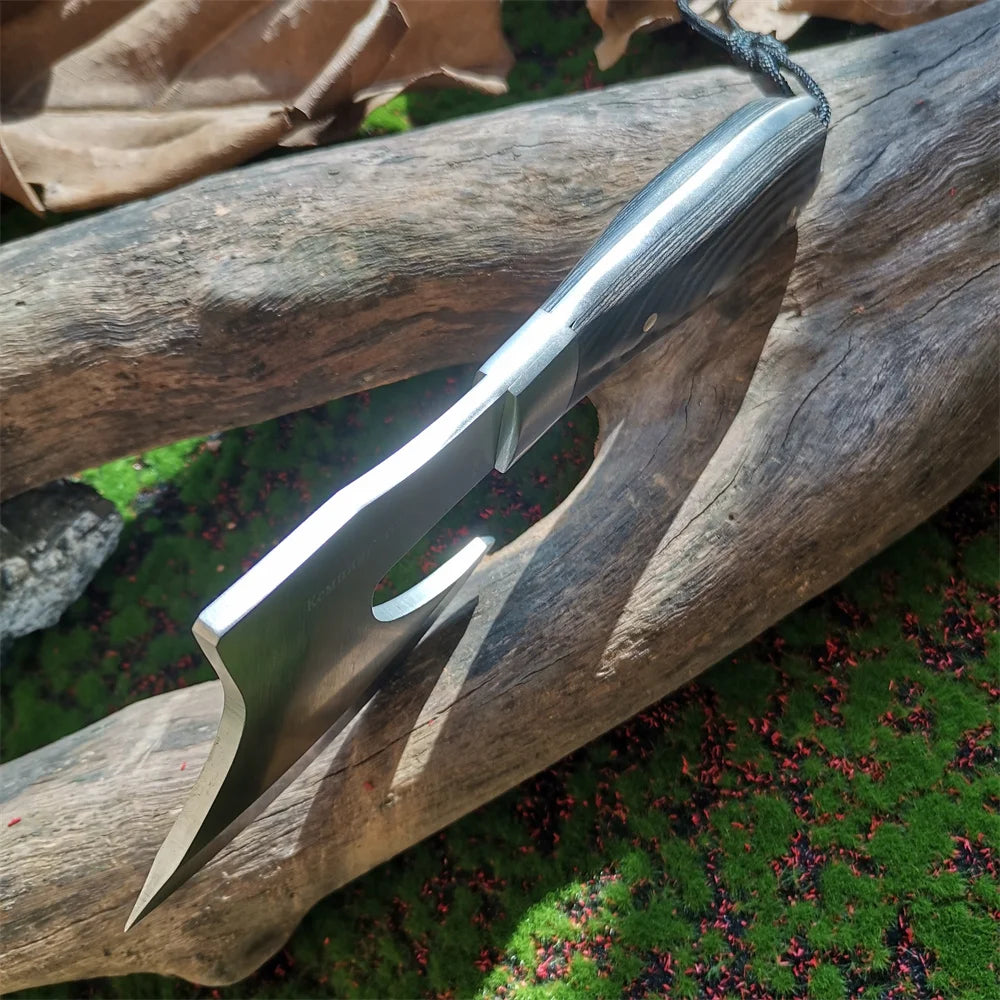 Doom Blade Stainless Steel Wood Handle Survival Camping Axe
