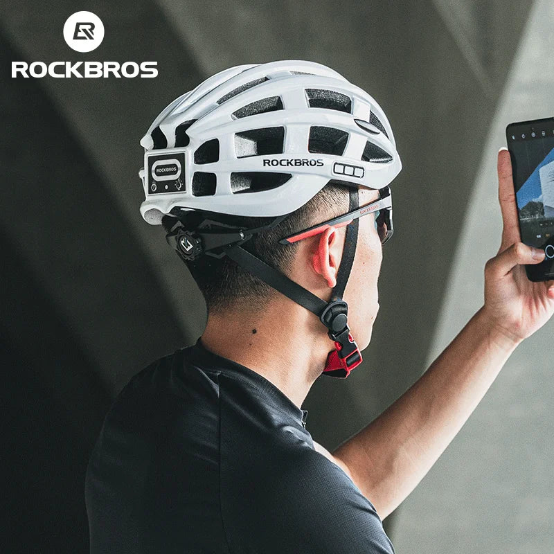 Rockbros Ultralight LED Cycling Helmet With Bright Front Light