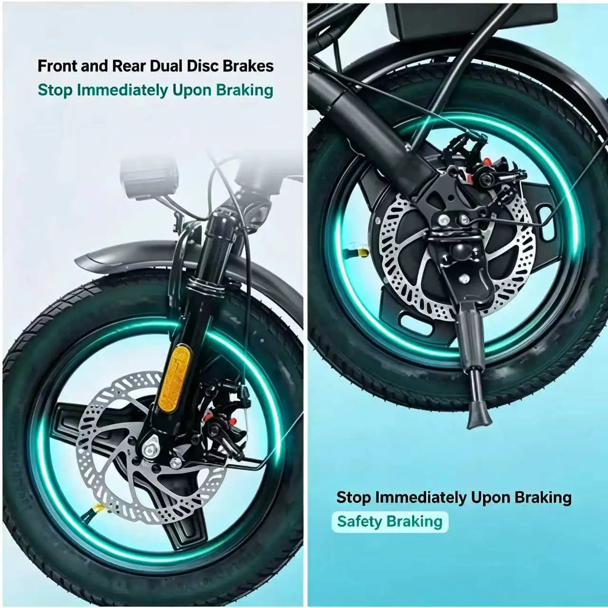 Hezzo T5 Foldable Electric Bike 750W Peak Power Dual Brakes