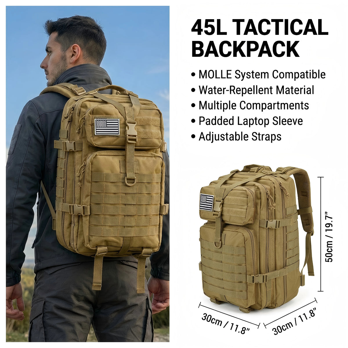 ReFire Gear Tactical Hunting Backpack Molle Rucksack