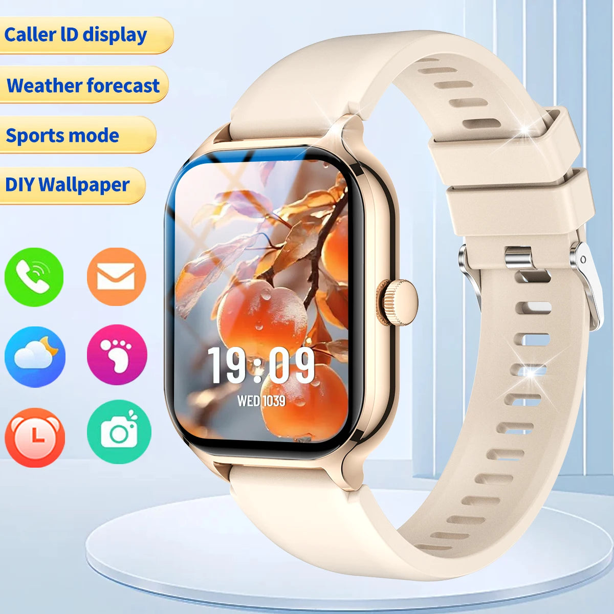 Odelettevcy Smart Watch Wireless Calling Multi Sport Fitness Tracker