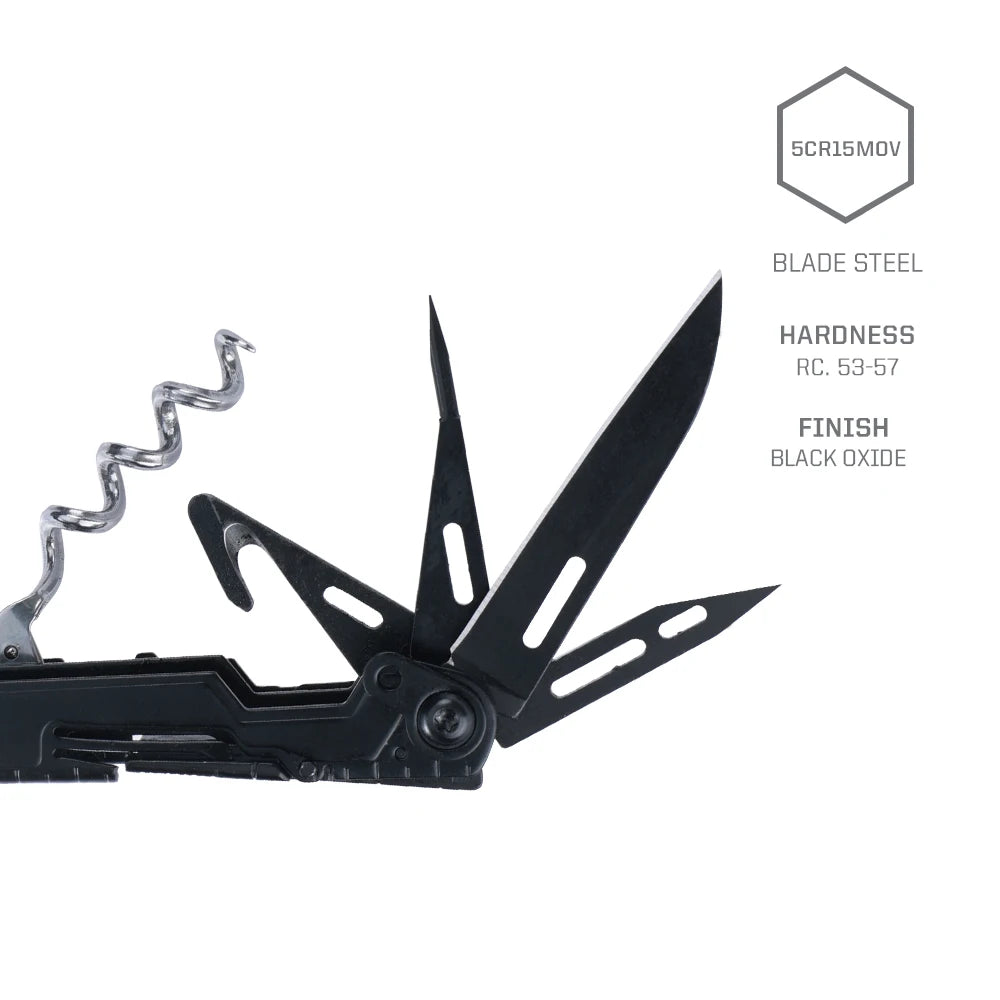 SOG PowerLitre 19 Functions Compact Multitool With Pliers And Corkscrew