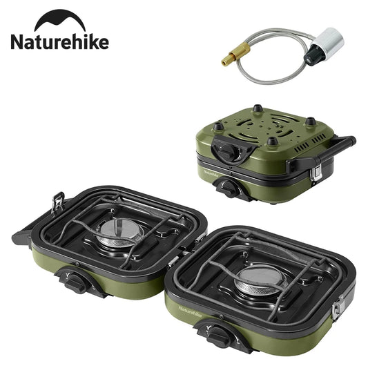 Naturehike Portable Folding Two Burner Propane Camping Stove