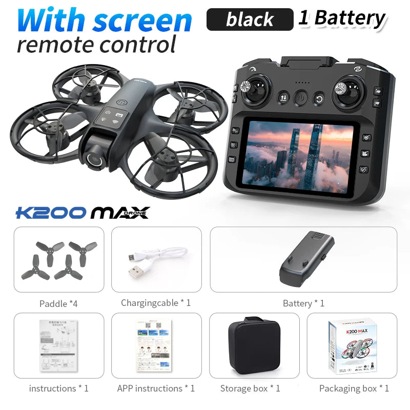 ZNLYRION K200MAX Mini Drone With Adjustable Camera And Brushless Motor