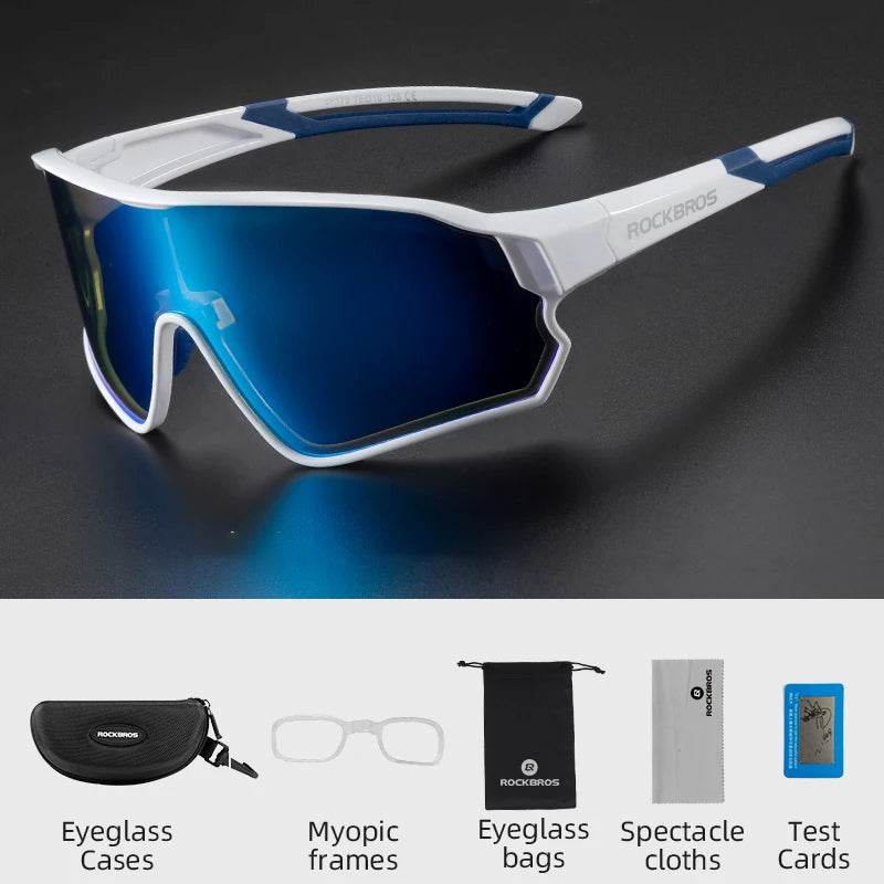 Rockbros Polarized Cycling Glasses Ultralight UV400 Sport Sunglasses