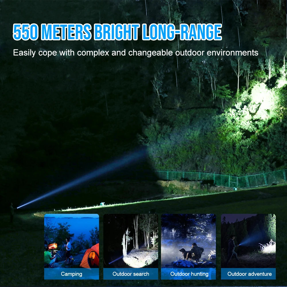 TrustFire T40R Tactical 1800 Lumens Rechargeable Flashlight