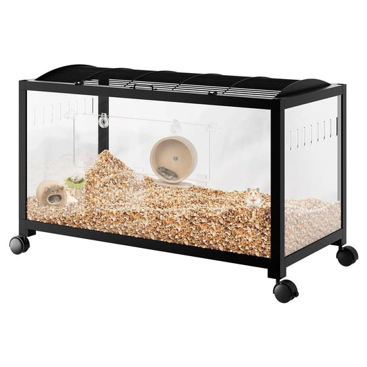HiMiss Three Tier Hamster Cage With Exercise Wheel And Food Bowl