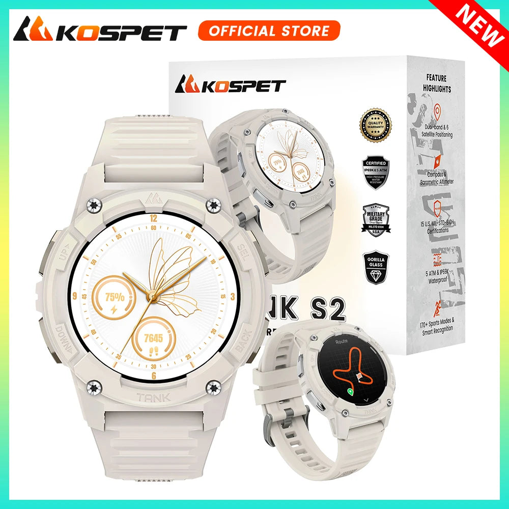 Kospet Tank S2 Gps Smartwatch With Amoled Screen And Waterproof Features