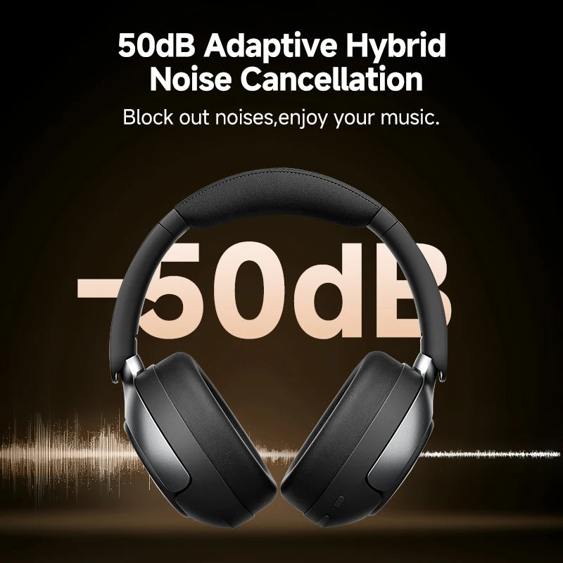 QCY H3 Pro Wireless Bluetooth Headphones With Adaptive ANC