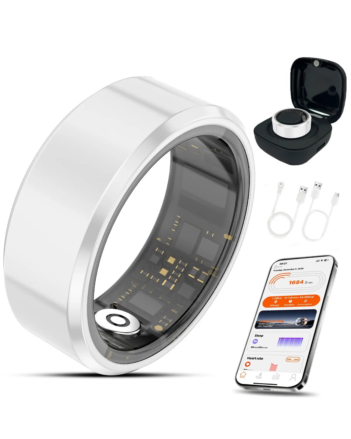 Casatelieer Smart Ring With SpO2 And Heart Rate Tracking