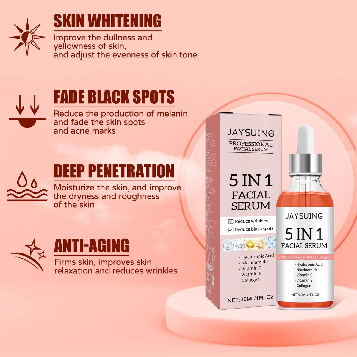 Jaysuing Anti Aging Face Serum For Fine Lines And Brightening