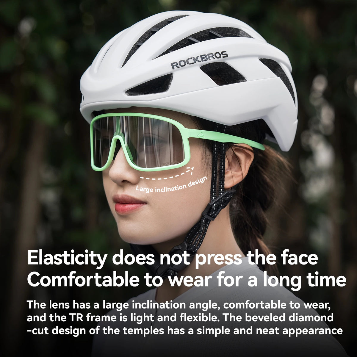Rockbros Photochromic Cycling Glasses UV400 Protection Outdoor Sports