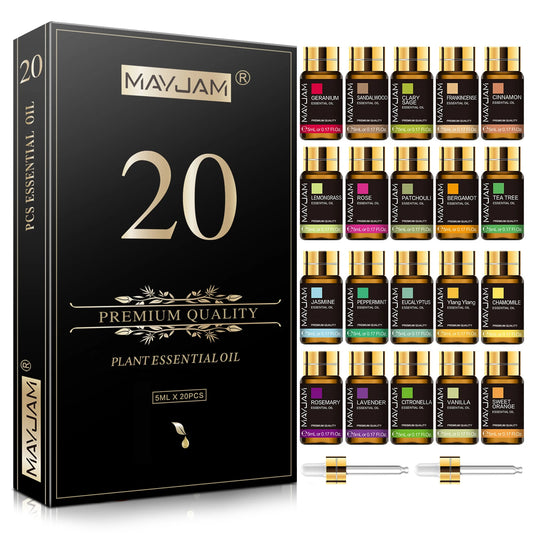 Mayjam Pure Essential Oils Set For Home Aromatherapy Diffusers