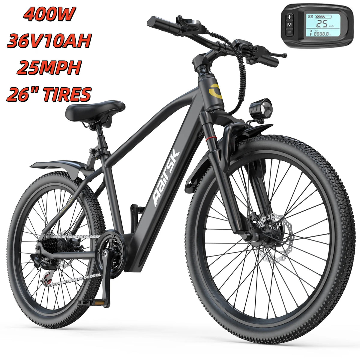 EOEOTWO 1000W Fat Tire Electric Bike With 48V Battery
