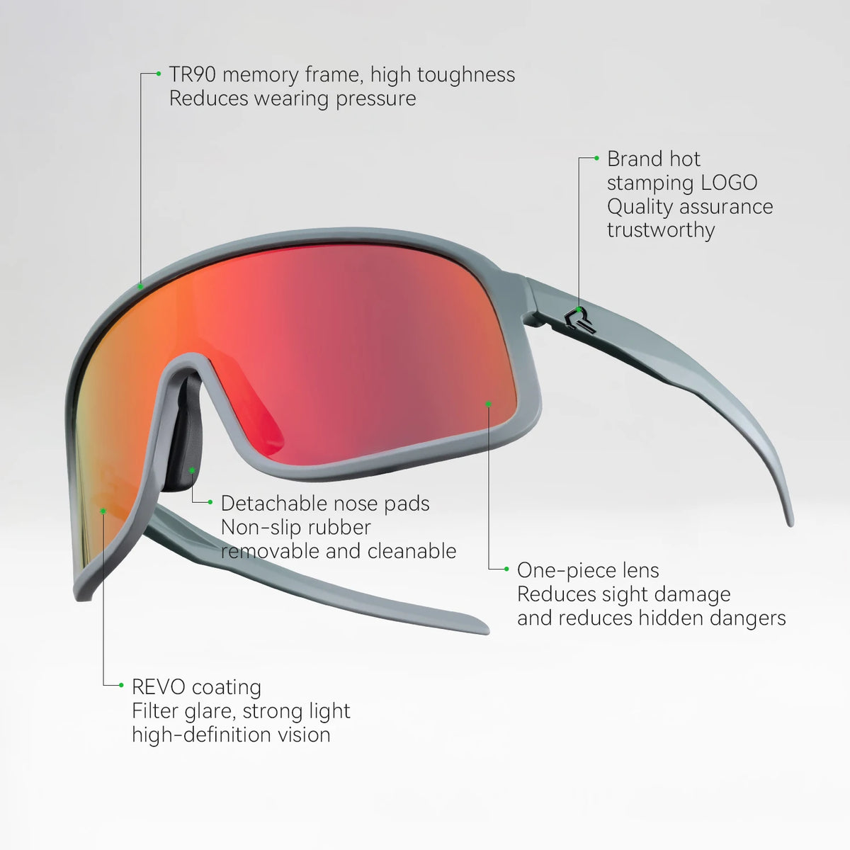 Rockbros Polarized Cycling Sunglasses UV400 Outdoor Sports Eyewear