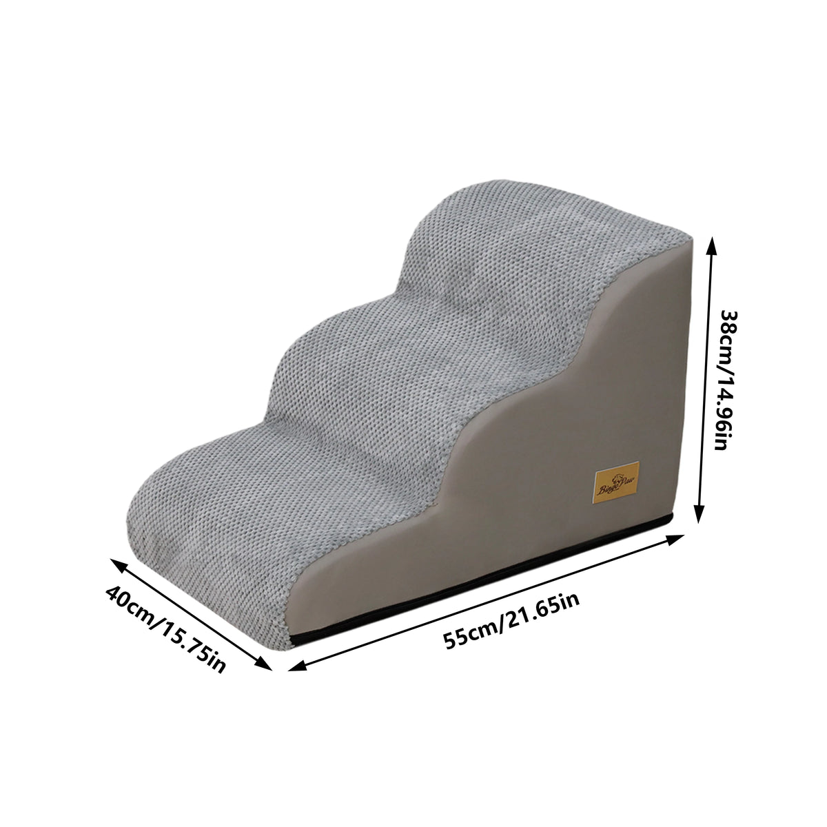 Durable Curved Dog Stairs With Removable Cover For Small Pets