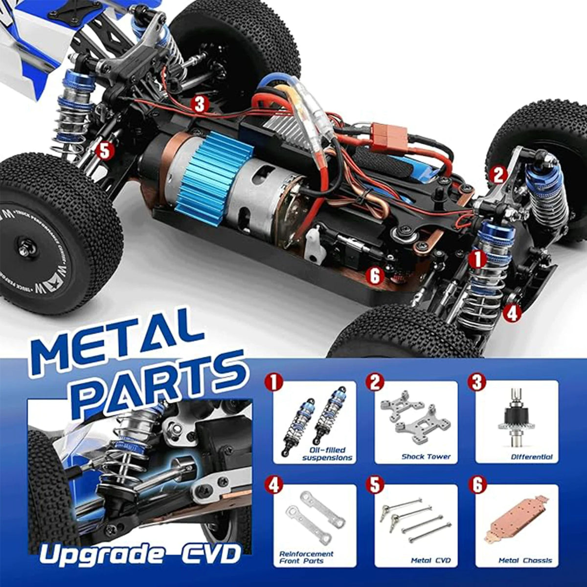 Wltoys 4WD Off Road RC Electric Dirt Bike Adult Racing