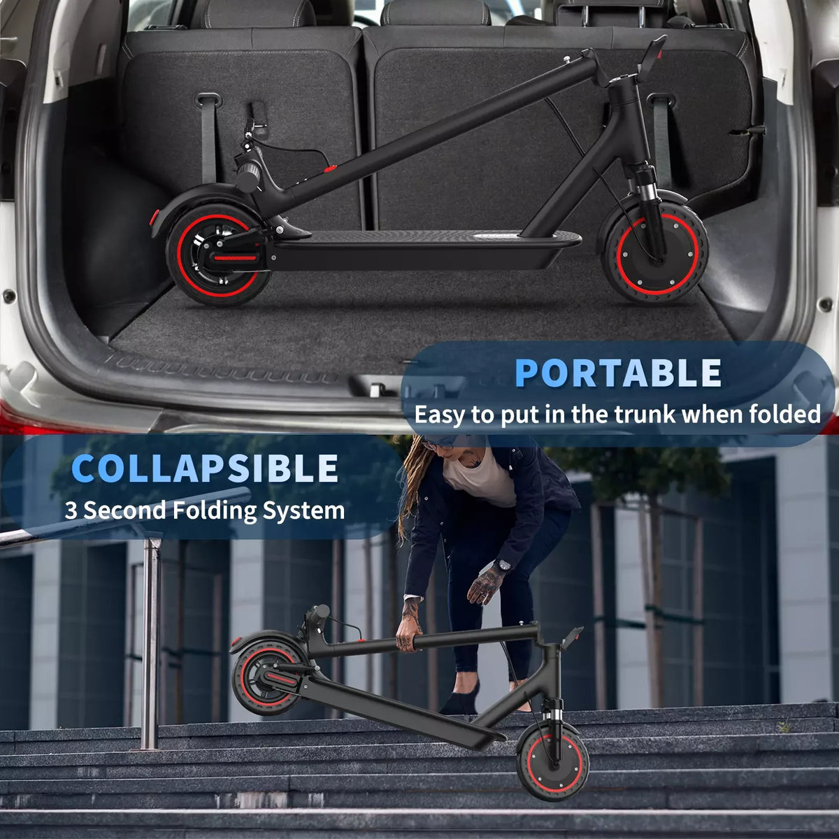 LADPED LP07 Electric Scooter With Dual Suspension And App Control
