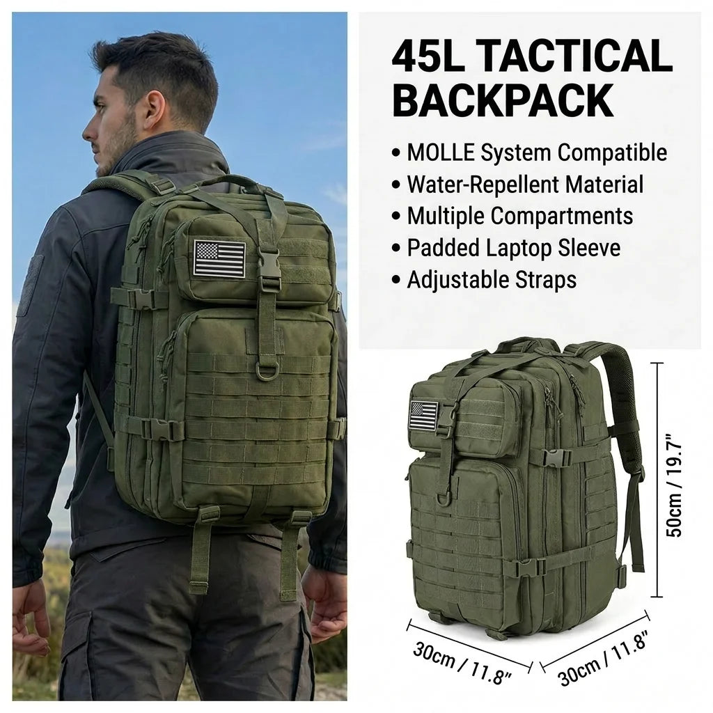 ReFire Gear Tactical Hunting Backpack Molle Rucksack