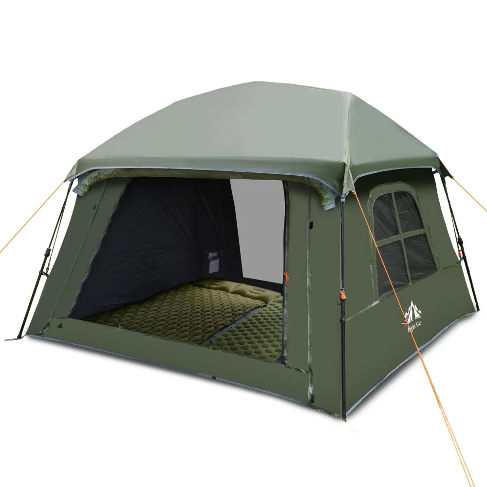 Night Cat 4 Person Blackout Pop Up Waterproof Camping Tent
