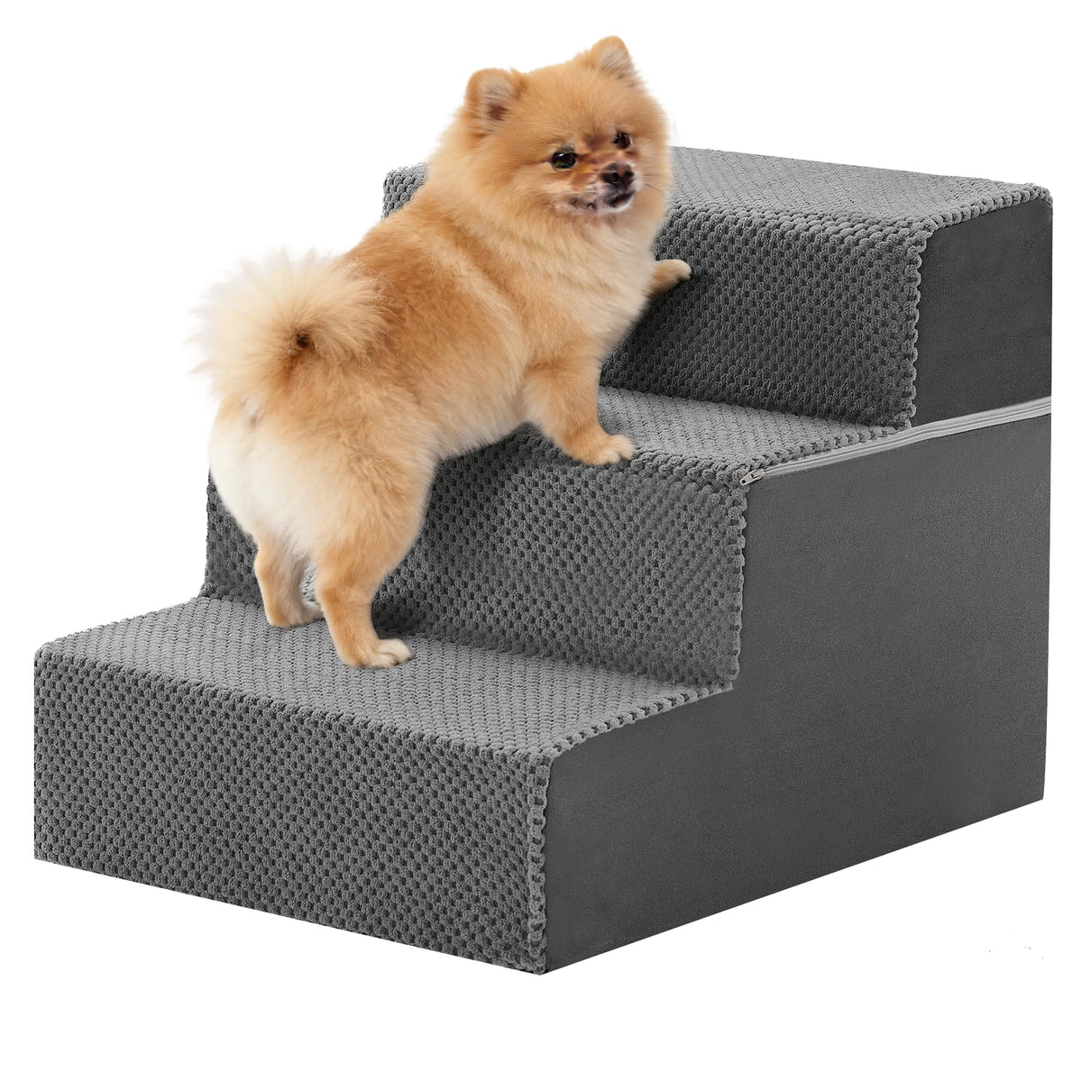 Premium Foam Dog Stair Ramp With Non Slip Indoor Steps