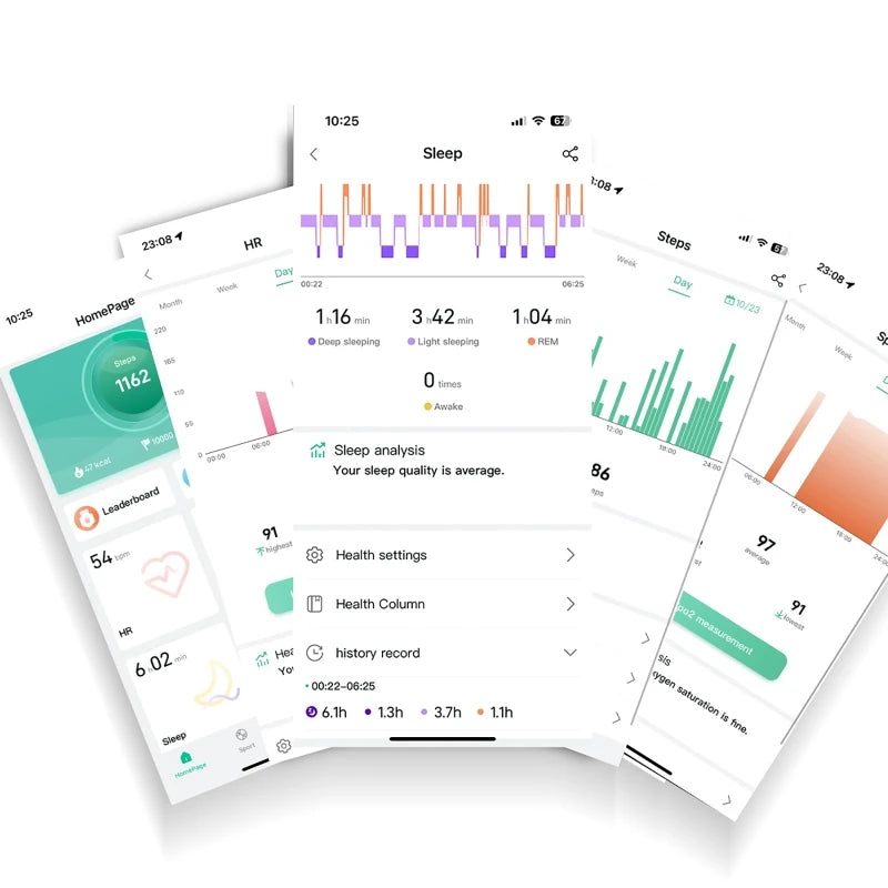 Waterproof Smart Ring Monitoring Heart Rate Blood Pressure And Bluetooth
