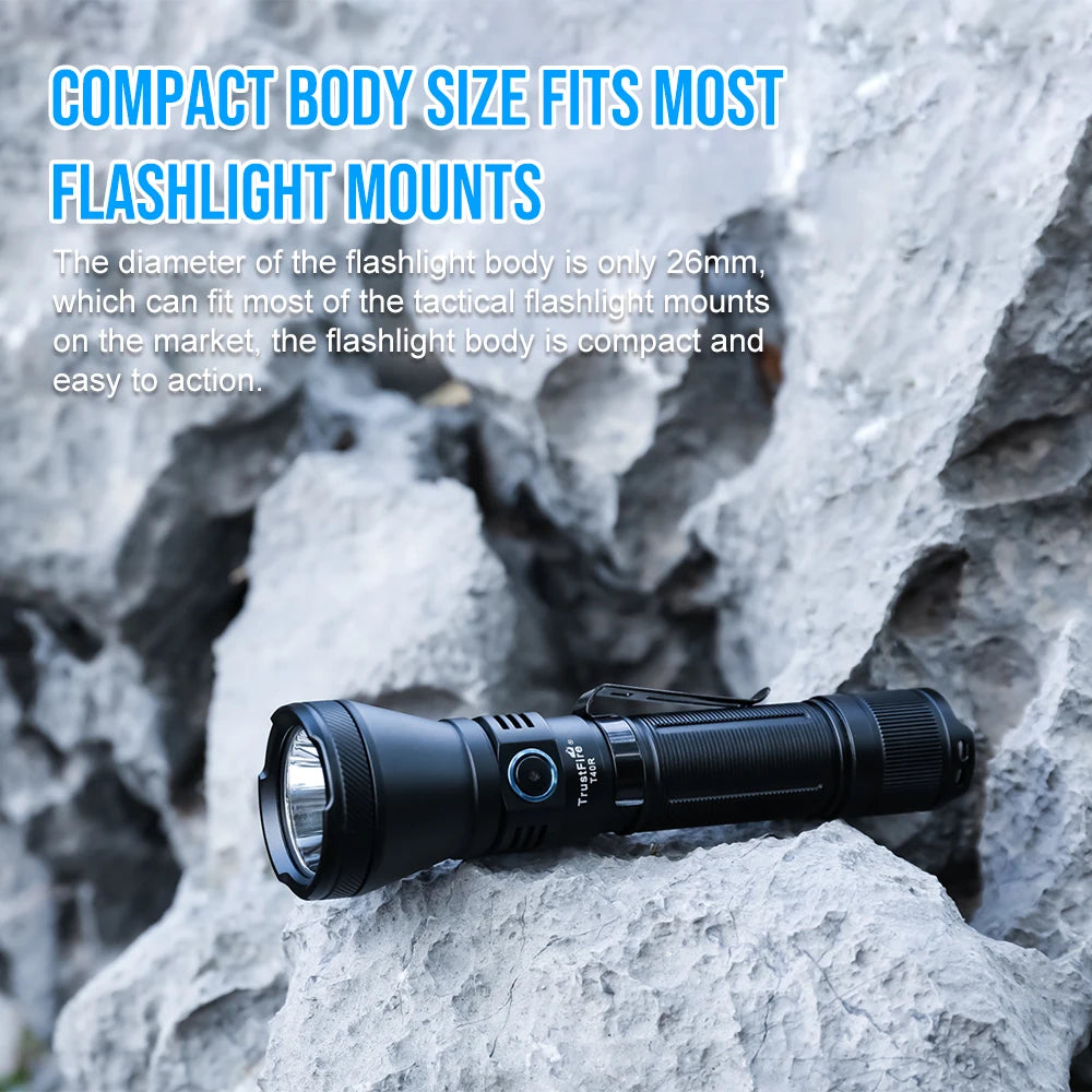 TrustFire T40R Tactical 1800 Lumens Rechargeable Flashlight