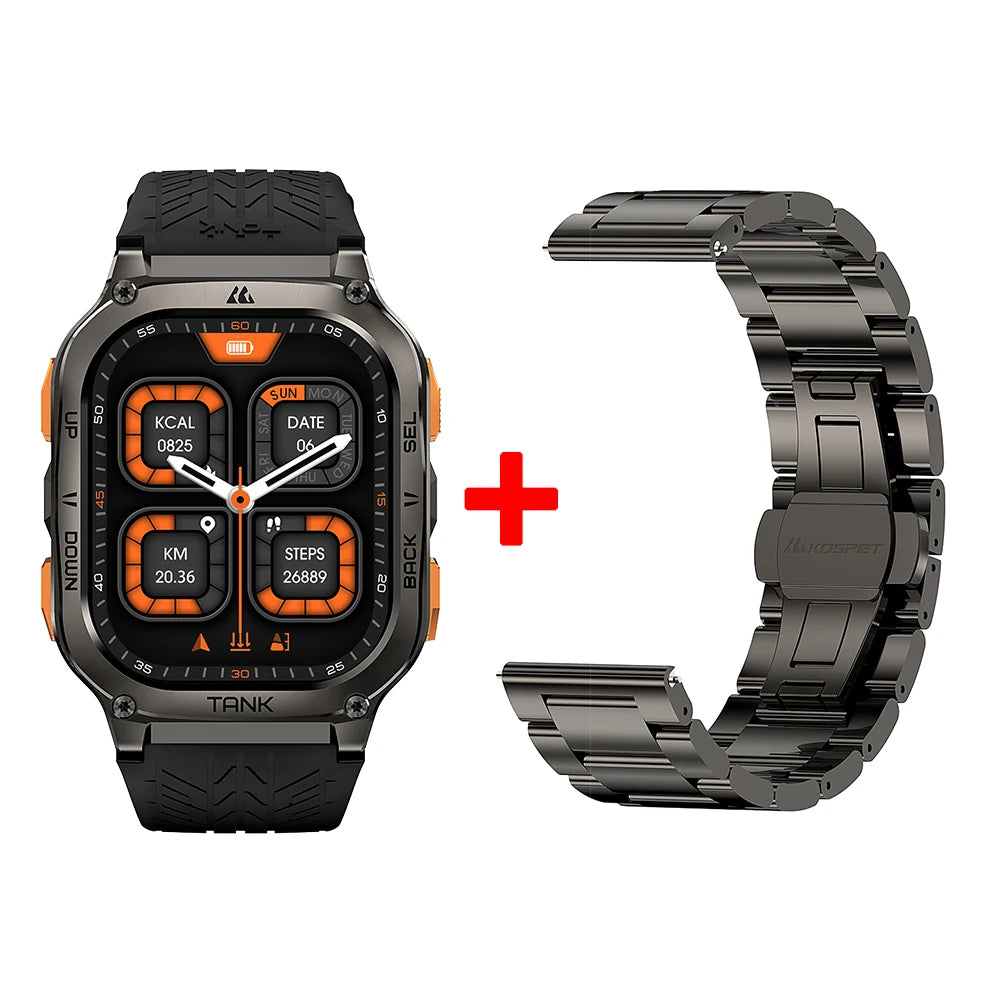 Kospet Tank M3 Ultra GPS Smartwatch With Bluetooth Health Monitoring