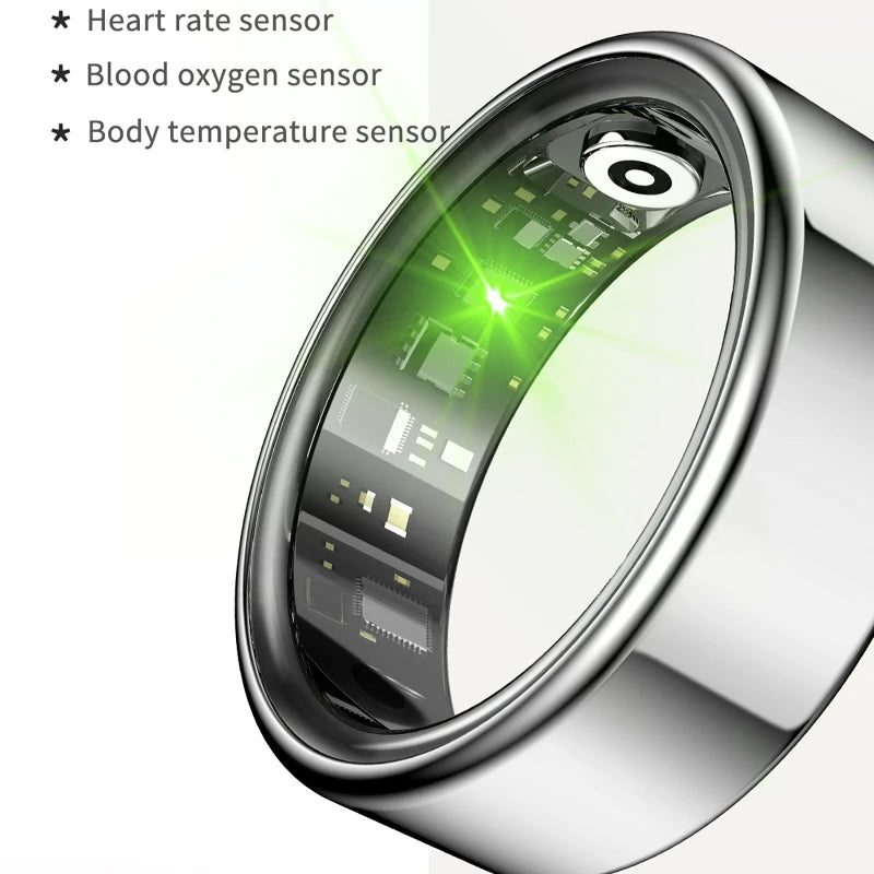 Waterproof Smart Ring Monitoring Heart Rate Blood Pressure And Bluetooth