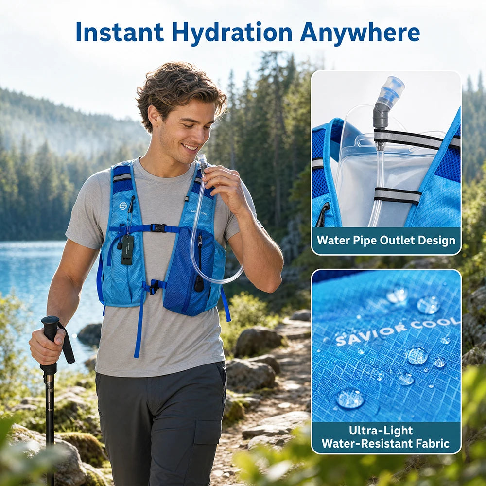 Advanced Tactical Cooling Vest With Refrigeration And Water Bladder