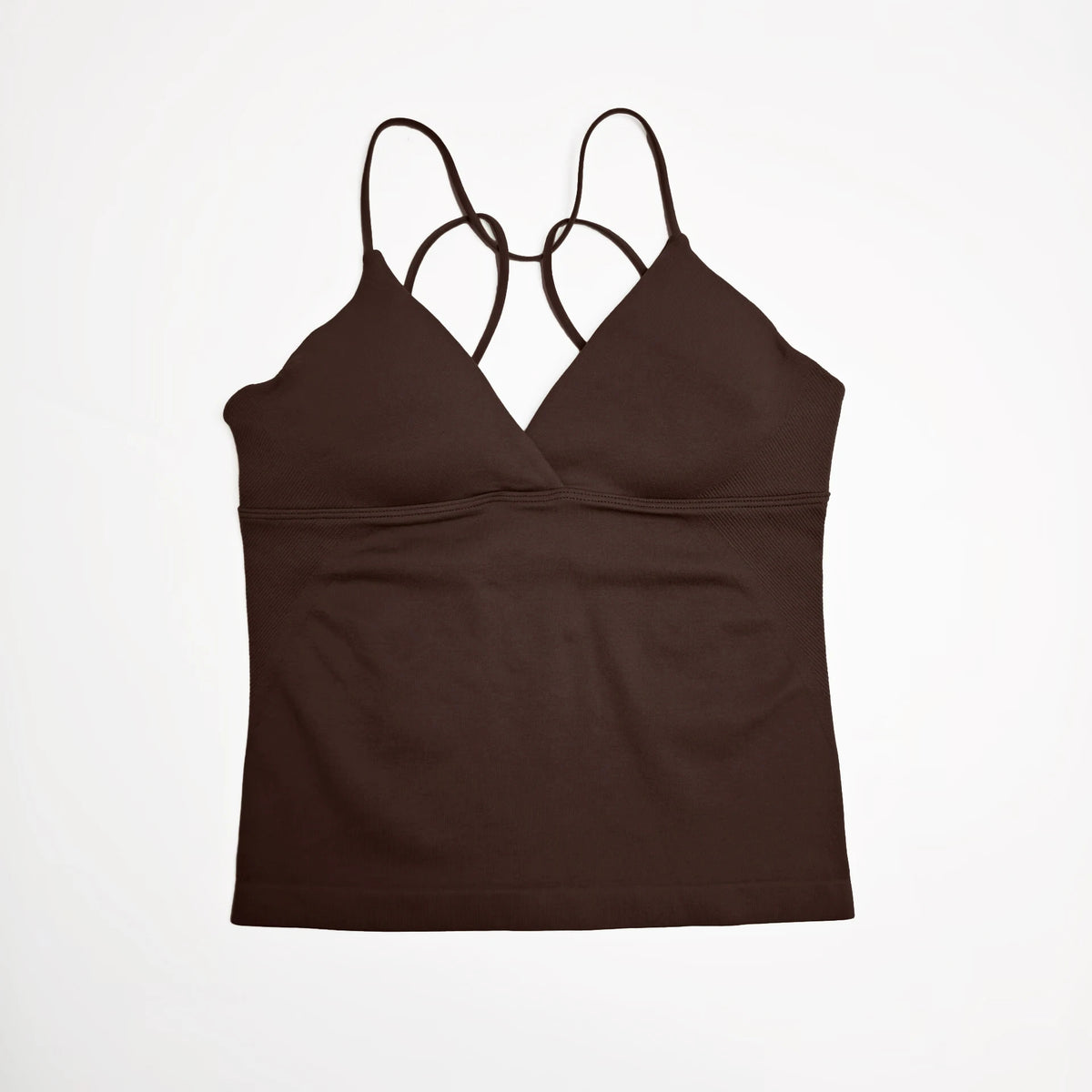Nclagen Womens Seamless Twist Front Yoga Tank Top Gym Vest