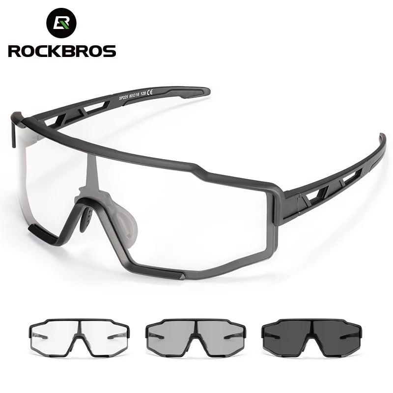 Rockbros Photochromic Polarized Cycling Sunglasses UV Protection Sport Eyewear
