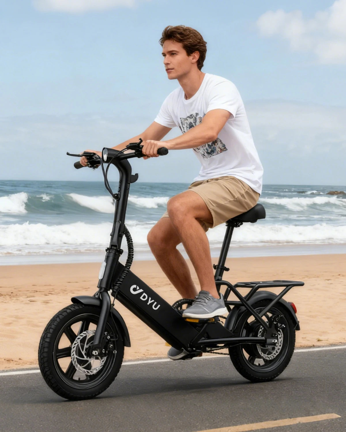 DYU C3 Folding Electric Bike 500W Motor 280WhBattery