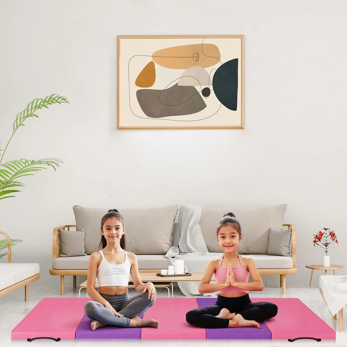 Foldable Non Slip Thick Gymnastics And Yoga Exercise Mat