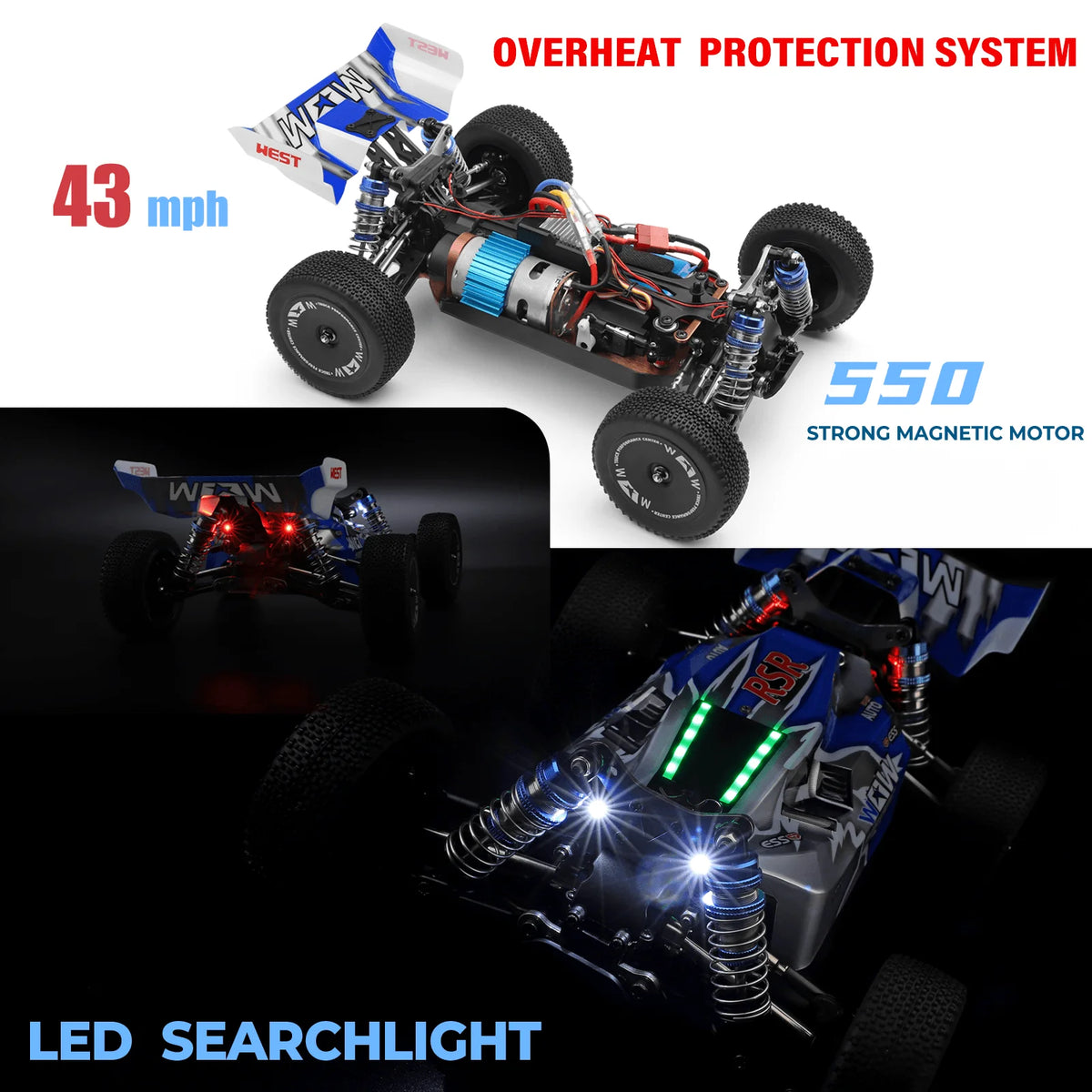 WLtoys High Speed Off Road Remote Control Dirt Bike Car