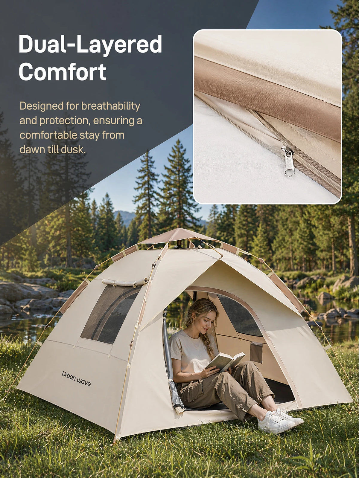 Automatic Pop Up Camping Tent For Family Outdoor Adventures