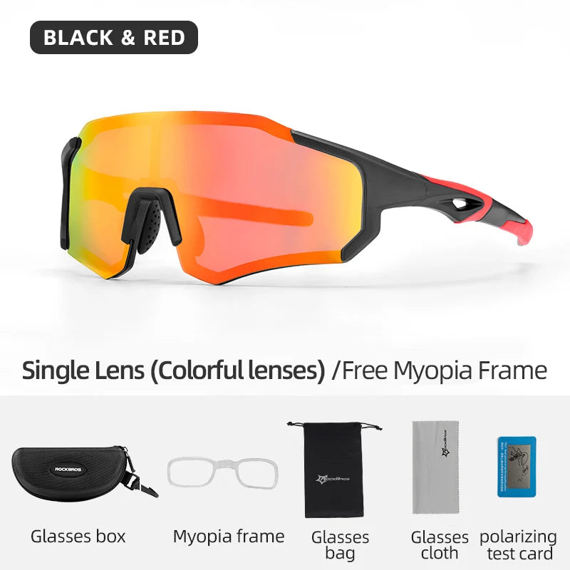Rockbros Polarized Cycling Sunglasses With Uv400 Protection