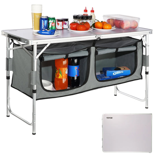 SucceBuy Portable Quick Setup Folding Camping Kitchen Table