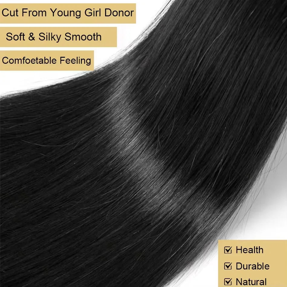Smilegirl Remy Brazilian Human Hair Extensions Bundles