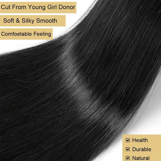 Smilegirl Remy Brazilian Human Hair Extensions Bundles