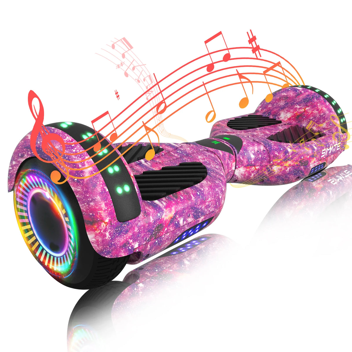 All Terrain Bluetooth Self Balancing Scooter Featuring LED Lights